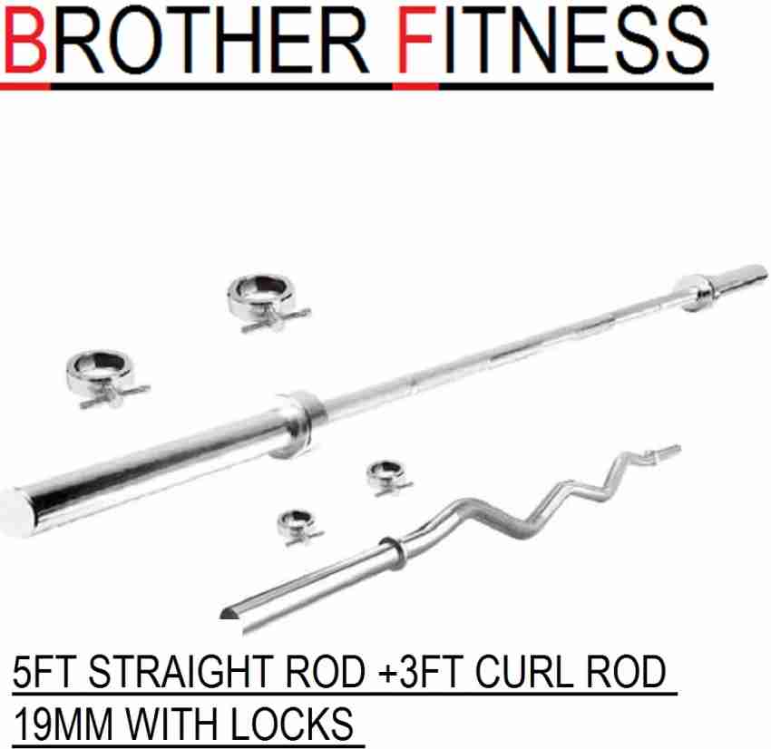 Buy KNK ® Weight Lifting Rod, Chrome Plated Steel Gym Rod, Plain Rod,  Weight Lifting Bar, Gym Bar, Gym Rod, Rods Combo