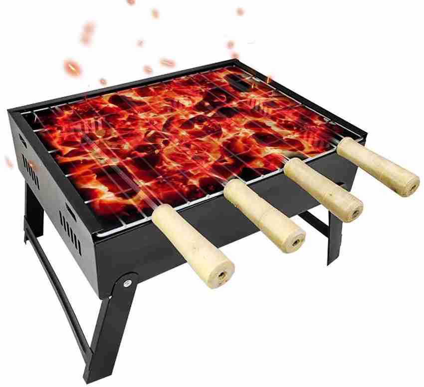 Chefman BarbecueBasketFoldableforRoastBBQPortableGrillingBasketwithWoodHandle Charcoal Grill Price in India Buy Chefman BarbecueBasketFoldableforRoastBBQPortableGrillingBasketwithWoodHandle Charcoal G...