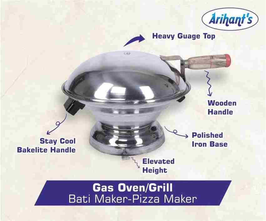 Arihant s Aluminium Tandoor Bati Maker Pizza Maker can be used on Glass Top Stoves Gas Grill