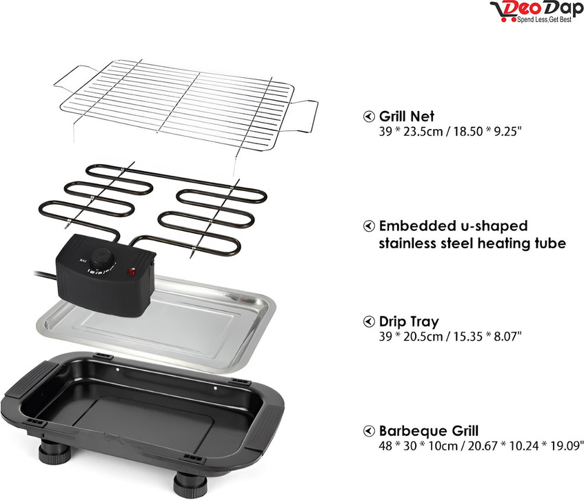 DeoDap MetalBarbequewith4SkewersmWoodenHandle 1IronGrill Electric Grill Price in India Buy DeoDap MetalBarbequewith4SkewersmWoodenHandle 1IronGrill Electric Grill online at Flipkart