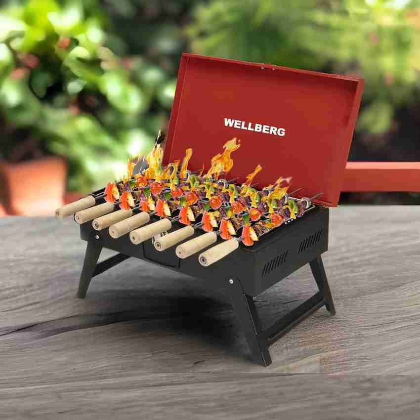 Wellberg electric hotsell & charcoal barbeque