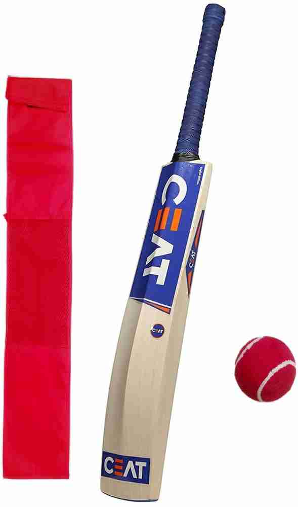 VSM SPORTS New Cricket Bat Tennis Boll with Cover Poplar Willow