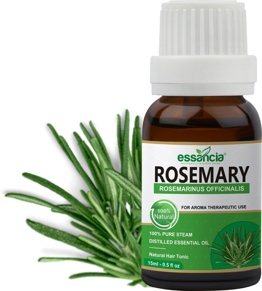 essancia Rosemary Essential Oil For Hair Growth Skin Care Body and Aromatherapy Topical for Thin Hair Oily Skin. 100 Pure Natural Undiluted and Therapeutic Grade Essential Oil Price in India