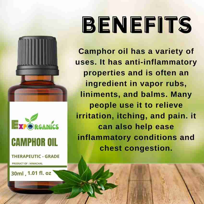 Camphor oil shop uses
