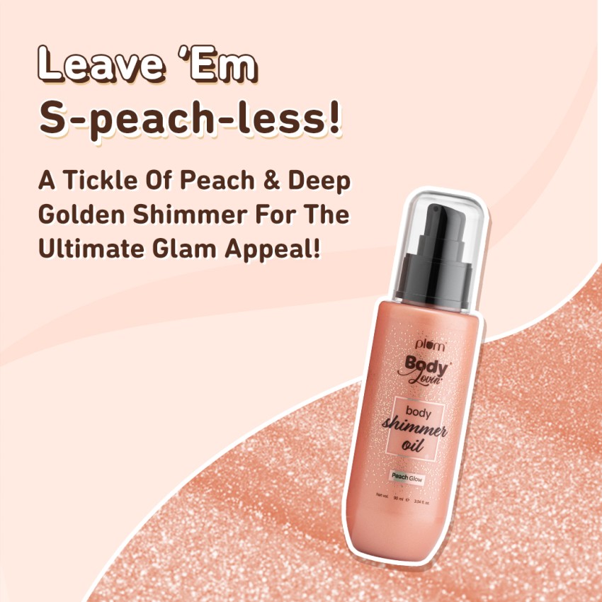 Buy Plum BodyLovin' Body Shimmer Oil - Peach Glow