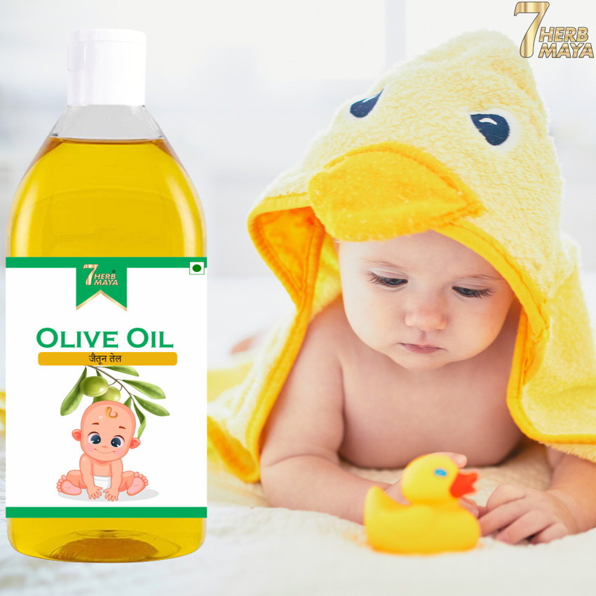 7Herbmaya Jaitun Tel Coldpressed Olive Oil for Body Massage Hair