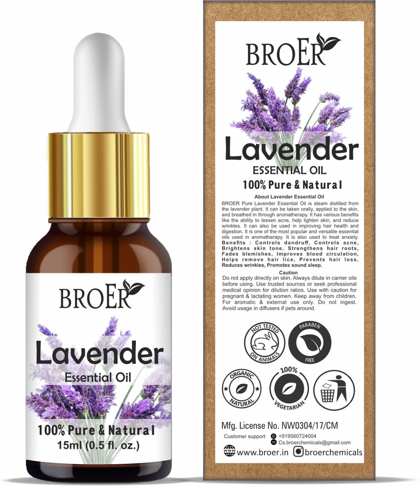 BROER Naturals Organic Lavender Essential Oil Undiluted For Skin Hair Aromatherapy Price in India Buy BROER Naturals Organic Lavender Essential Oil Undiluted For Skin Hair Aromatherapy Online In India