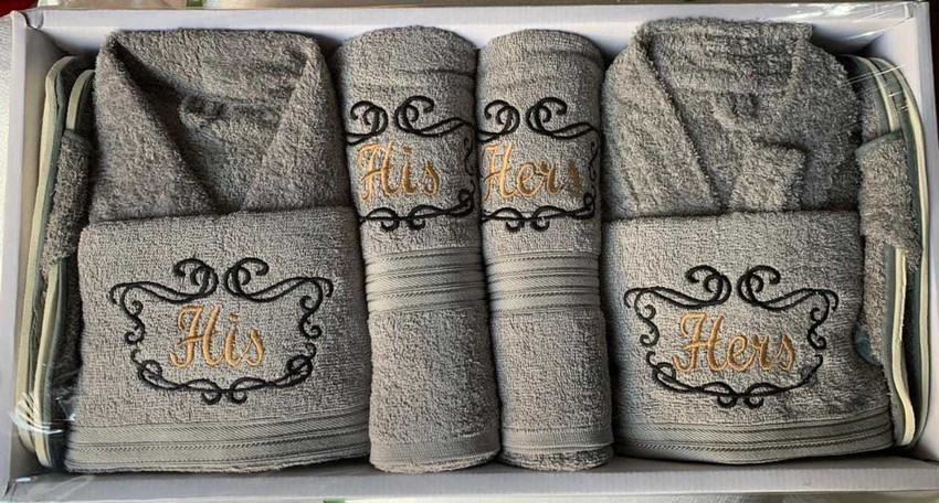 LAVYA CREATIONS Grey Free Size Bath Robe Buy LAVYA CREATIONS