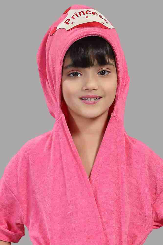 Pink towel online robe