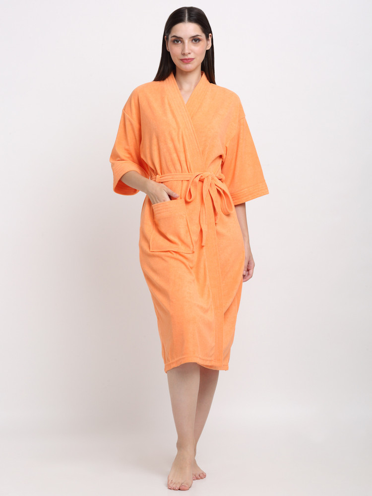 Orange deals kimono robe