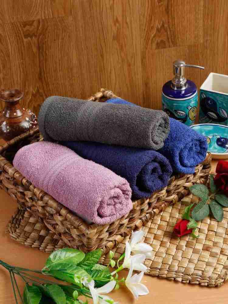 Buy NAKSH Cotton 450 GSM Hand Towel Set Online at Best Price