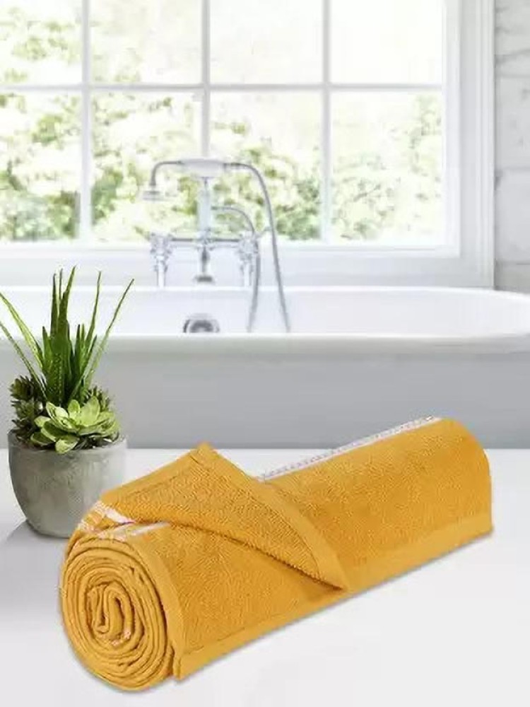 Gold color bath online towels