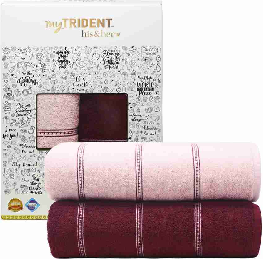 TRIDENT Cotton 500 GSM Bath Towel Set - Buy TRIDENT Cotton 500 GSM