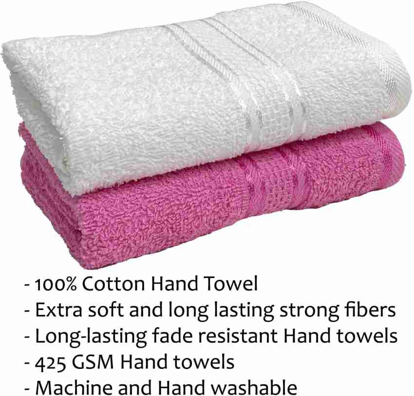 Set of 6, Cotton Hand Towels, 425 GSM, 33 X 51 CM, Multicolor - STAMIO