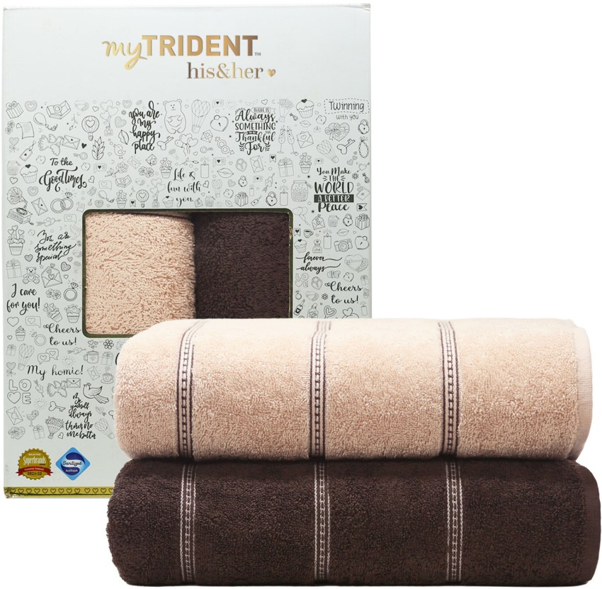 TRIDENT Cotton 500 GSM Bath Towel Set Buy TRIDENT Cotton 500 GSM