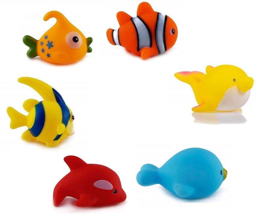 Mini Tudou Bath Toys Fish Set, Fishing Game w Swimming India