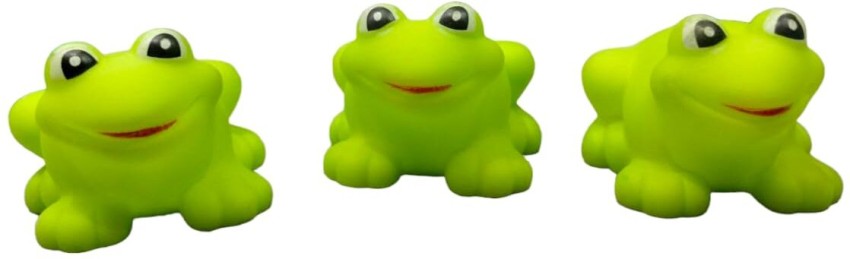 SABIRAT Cute Soft Frog Bath Toys for New-Born Babies & Kids [Pack