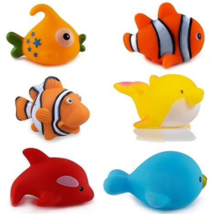 Little Cute Fish Toys – Pack of 12 Pcs Aquatic Sea Animal Toy for