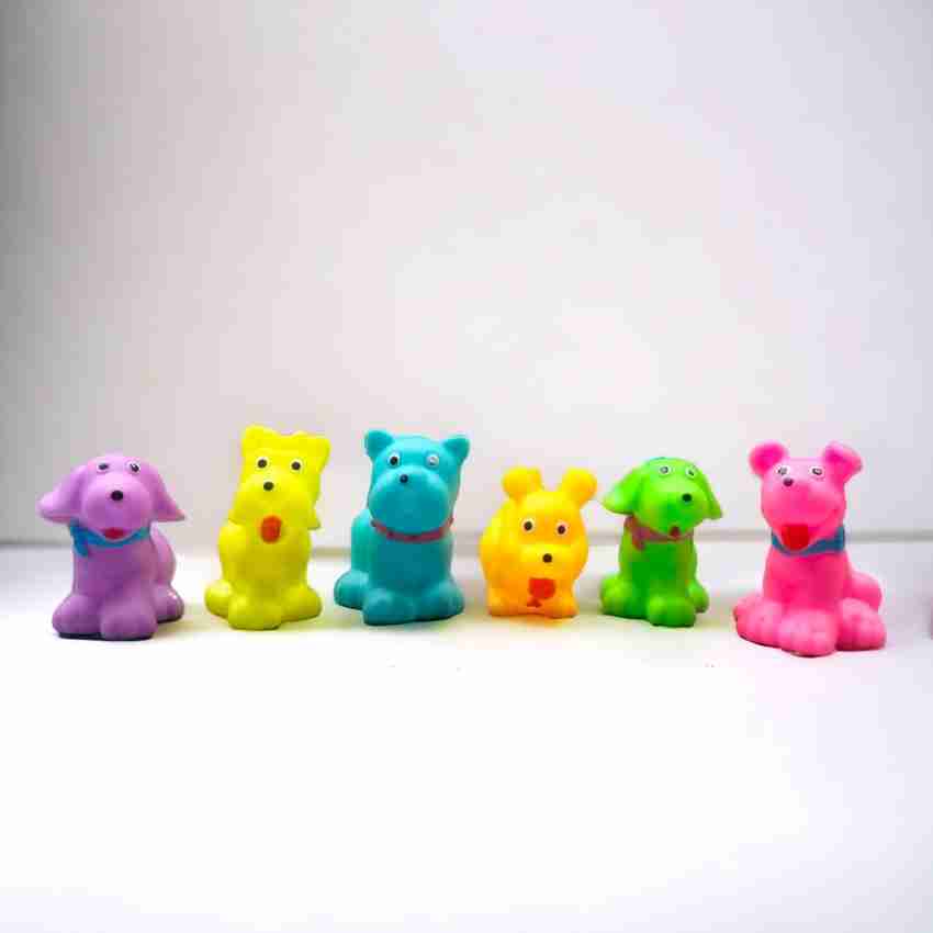 SABIRAT Dog Squeeze Bath Toys for New Born Babies Kids Pack Of