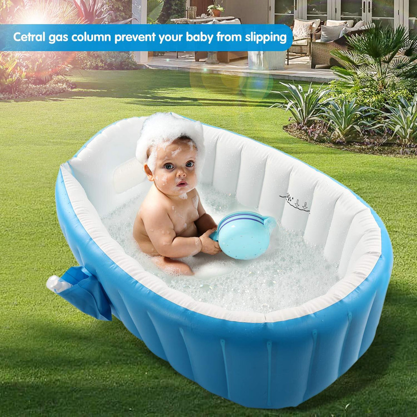 Baby bathtub 2025 with temperature indicator