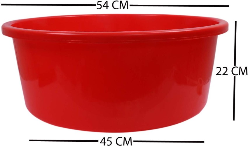 Heart Home 40 Lt. Multipurpose Unbreakable Plastic Tub, Bath Tub, Washing Tub-  Pack of 2 (Green & Red) Price in India - Buy Heart Home 40 Lt. Multipurpose  Unbreakable Plastic Tub, Bath Tub