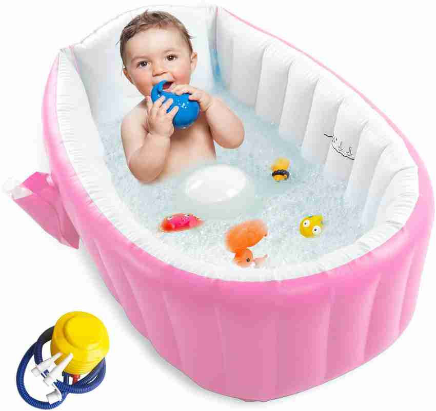 Blow up shop baby bath