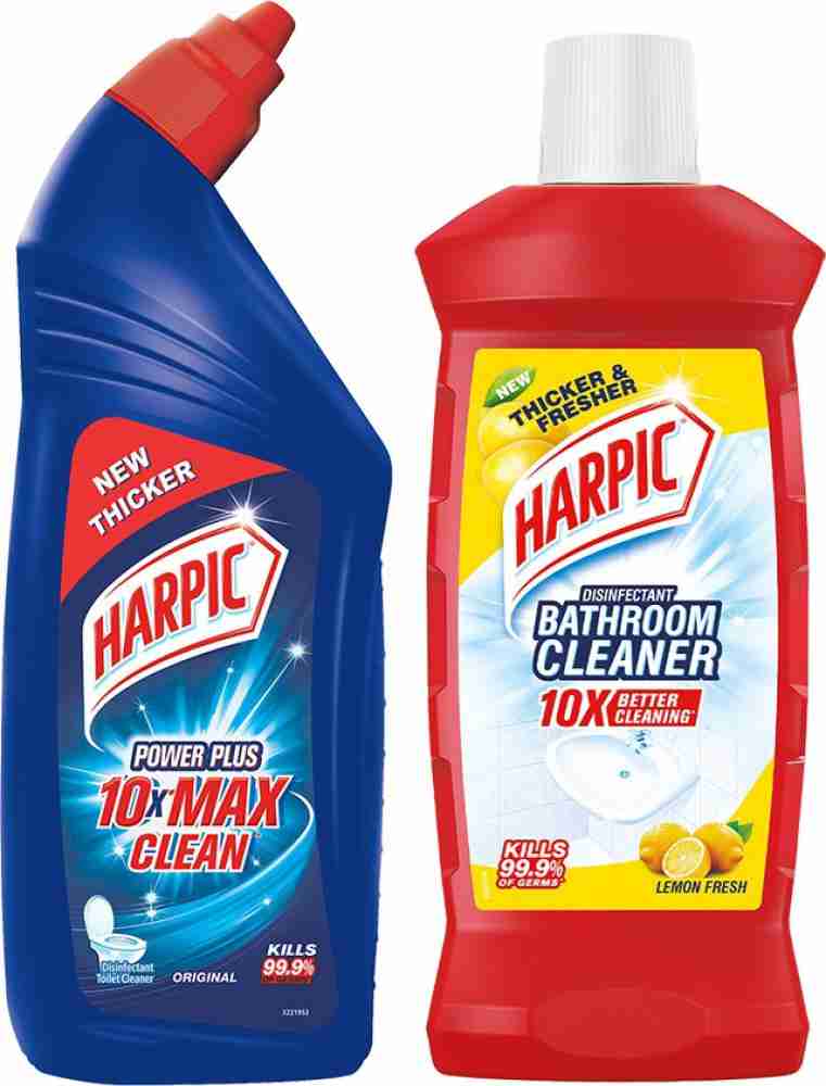Buy Harpic Bathroom Cleaner Lemon 1 L + Toilet Cleaner, Original 1 L Online  at Best Price of Rs 374 - bigbasket