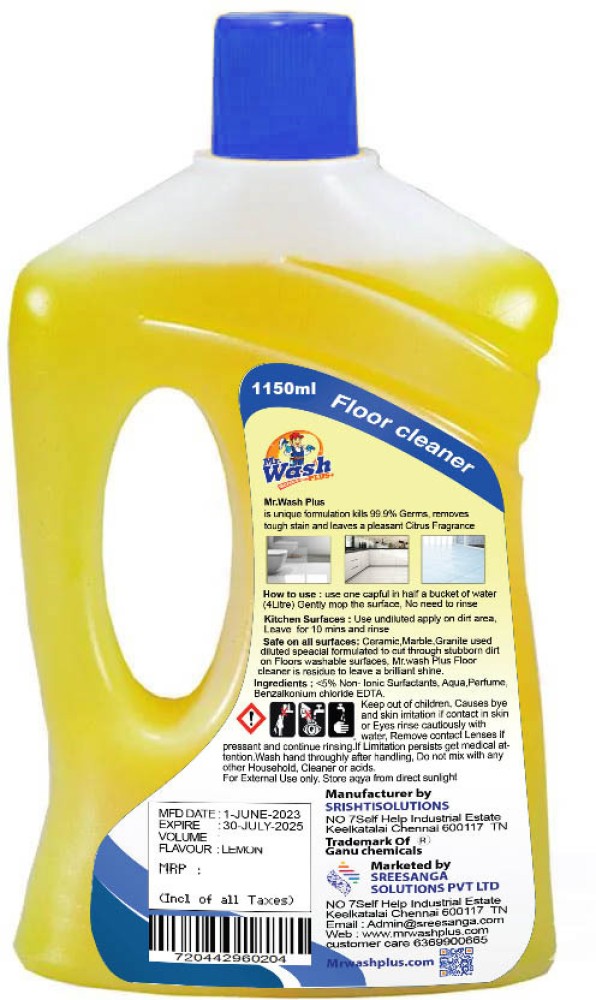 We Shine Disinfectant Surface & Floor Cleaner Liquid, Mop Floor Cleaner  With Flavor Fragrance