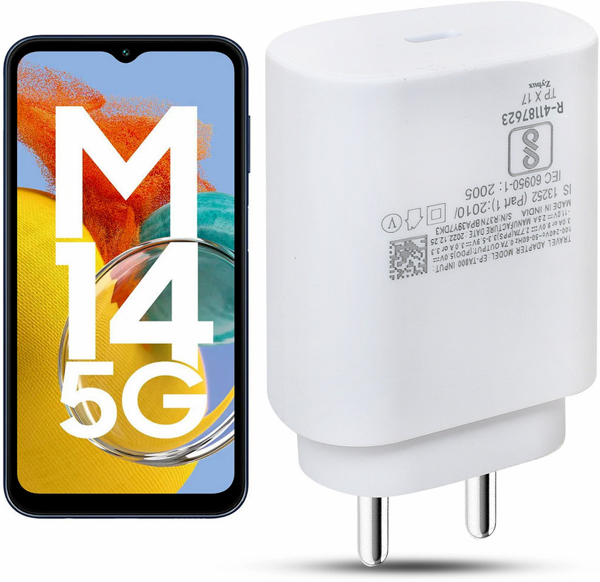 Zybux Original 25W USB C Samsung Galaxy M14 5G Mobile Super Fast PD Charger Adapter Charging Pad Price in India Buy Zybux Original 25W USB C Samsung Galaxy M14 5G Mobile Super Fast