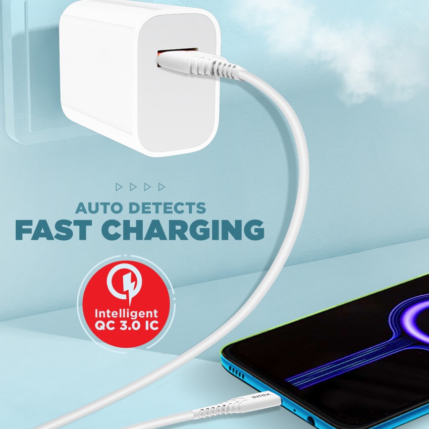 boAt WCD QC3.0 With Type C Cable | Fast Charger with Quick Charge 3.0,  Smart IC protection, Spark protection