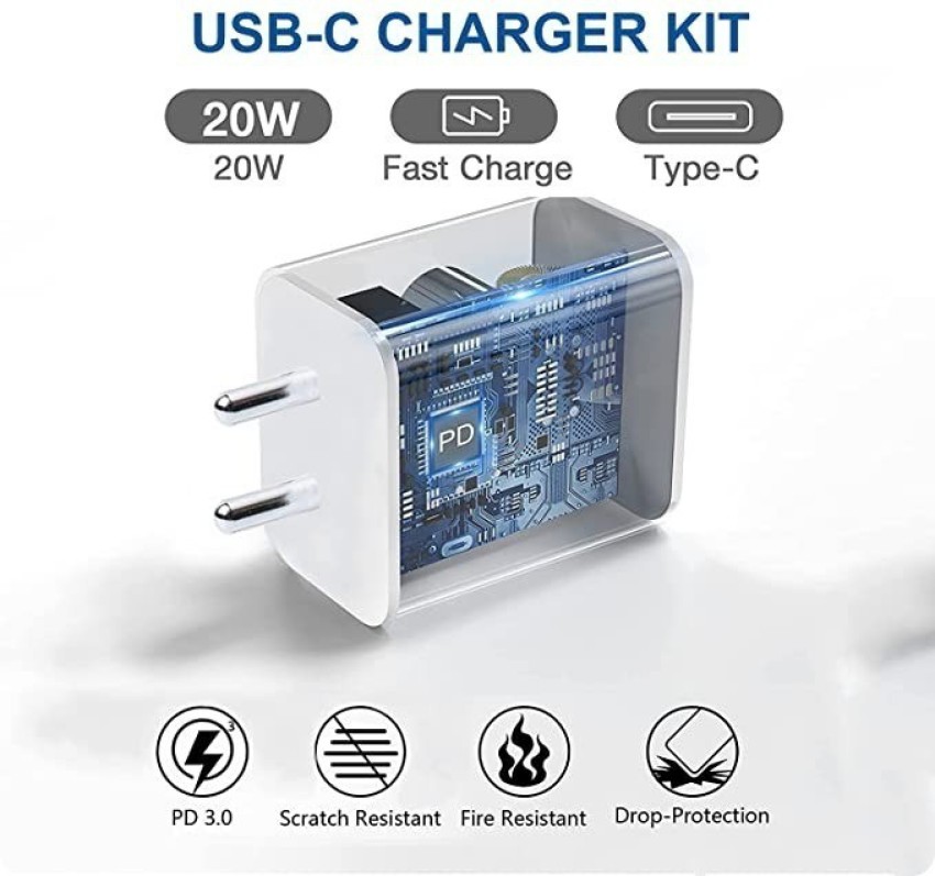 Cargador Quick Charge carga rápida para iPhone X iPhone 11 iPhone 12 y  otros.. 3A 20W Forcell