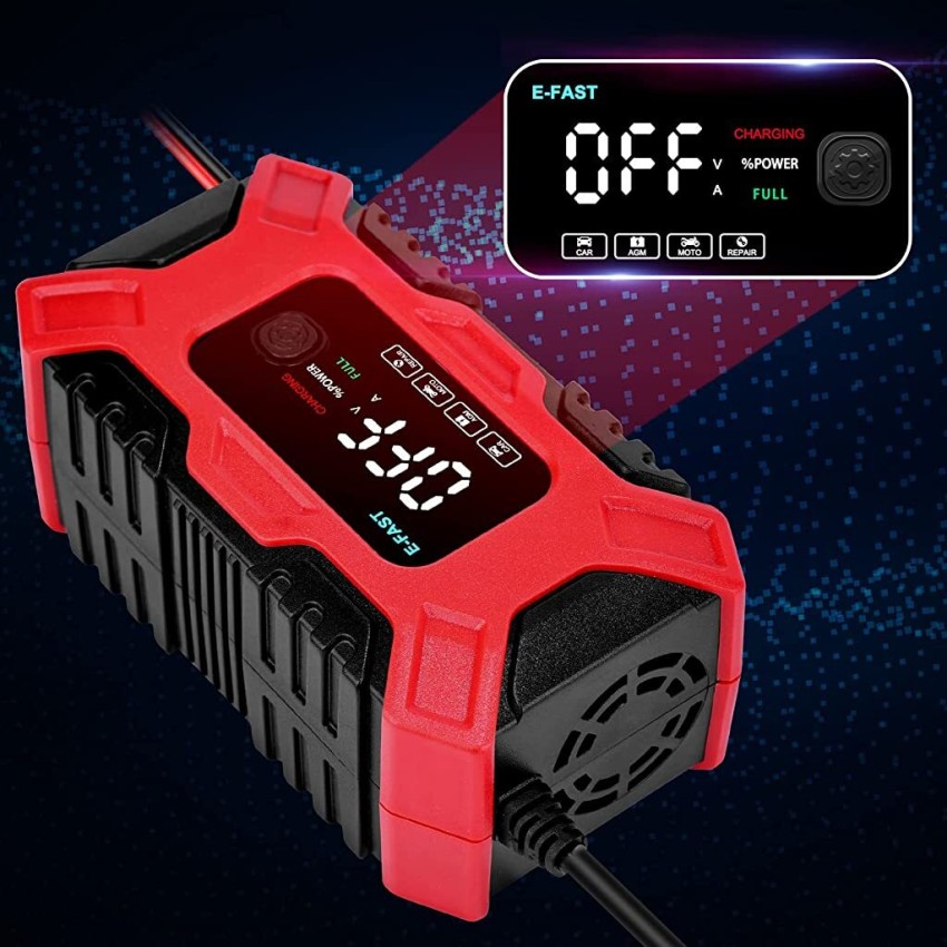 PALAY Car Battery Charger 6A 12V Fully Automatic Battery Charger