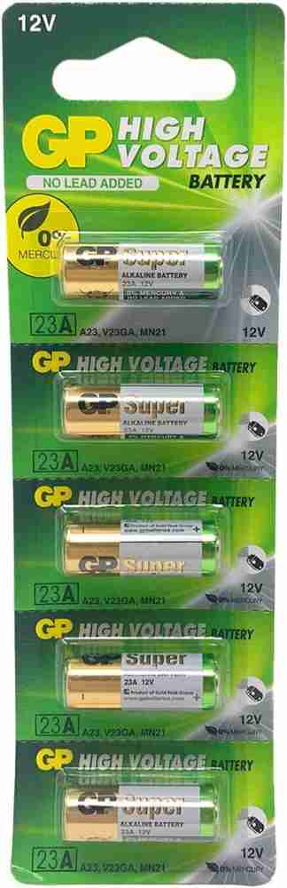 TECHBLAZE 23A Alkaline Battery 12V High Voltage Cell Batteries for Car  Remote Control Lighter & Ther Electronics 23AE-C5 A23 MN21 LRV08 (Pack of 5)