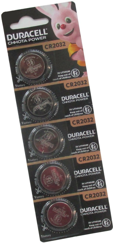 Duracell Chhota Power CR2032 Lithium Button Cell 3V Battery - Pack of –
