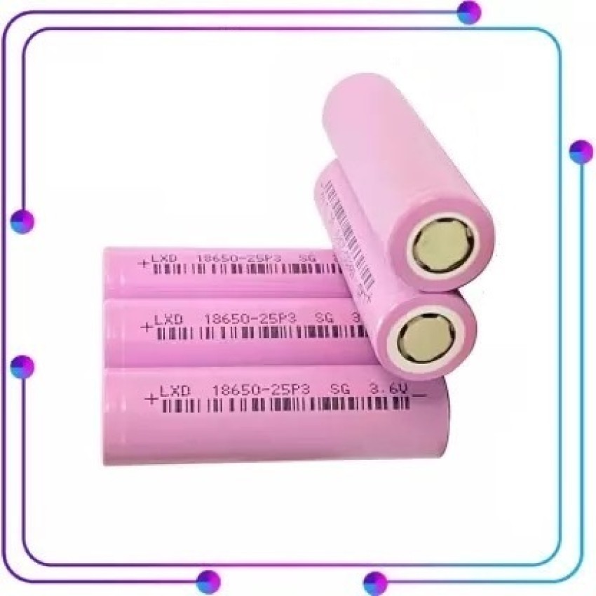 Floricx 3.7V ICR 18650 2000mAh Lithium Ion Rechargeable Multicolor