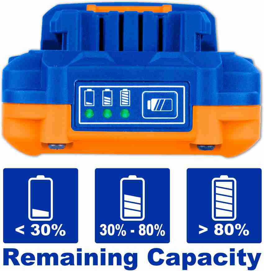 Wadfow One Fits All P20S Power Tools 20V 1.5Ah Lithium ion