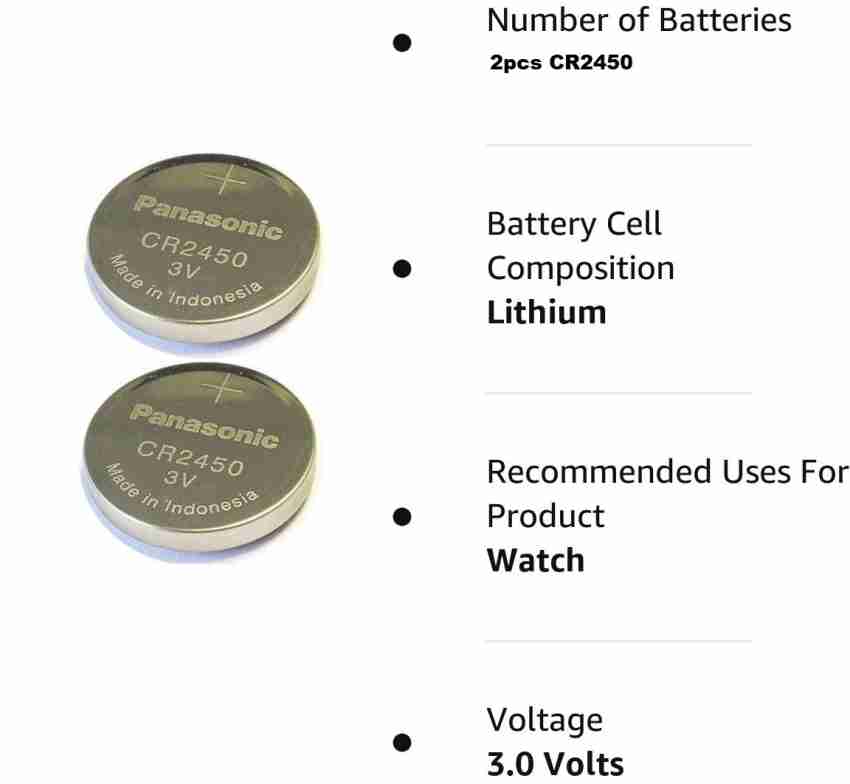 2pcs -30pcs 3V CR2450 Lithium Battery Cr 2450 Batteries for Car Remote  Control Key Electronic Watch Button Cell
