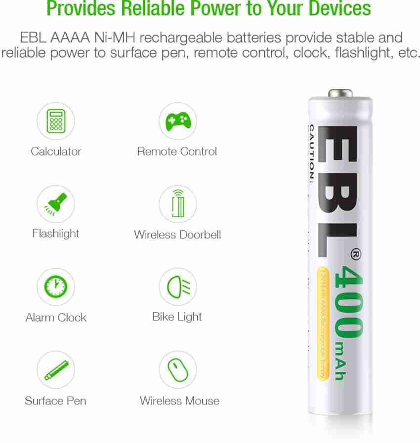 EBL 400mAh AAAA Rechargeable Battery - EBL 