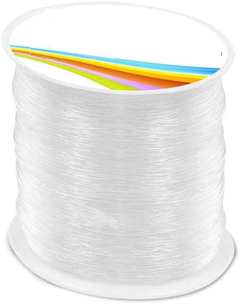 PRANSUNITA 5Roll Elastic String Cord for Bracelets, 0.6 mm,15 MTS Each, Clear  Bracelet String for Beading Jewelry, Necklace Making, Art Craft Project  Total- 30m) White Beading Wire Price in India - Buy