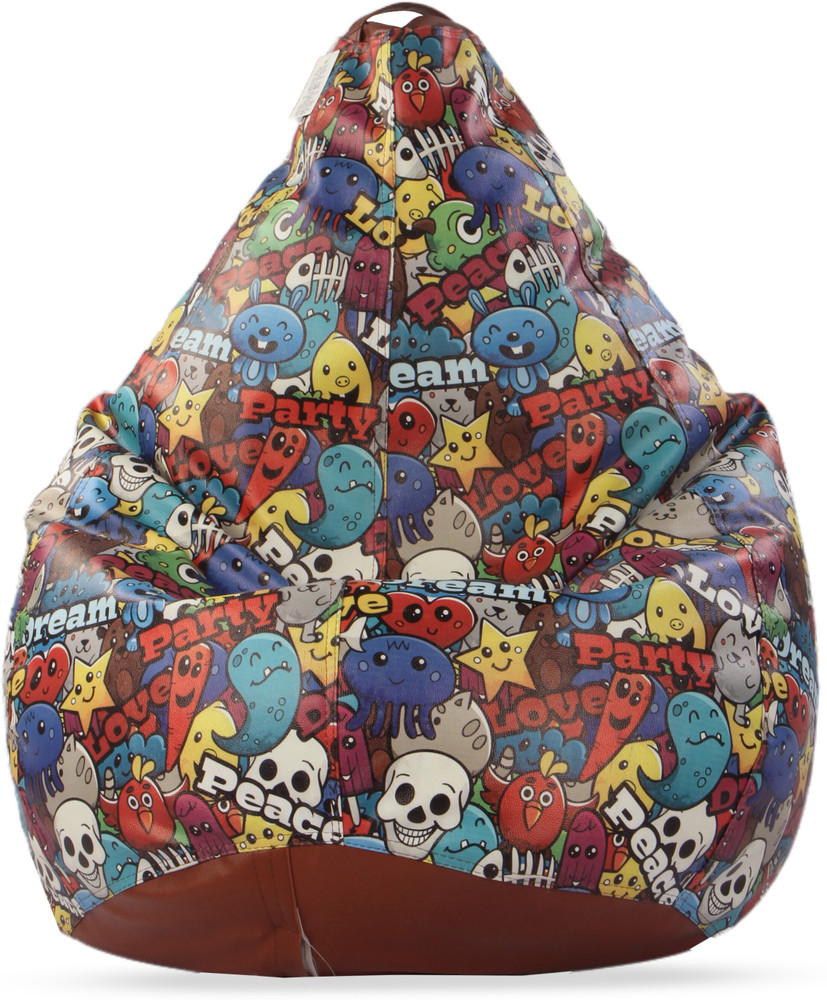 ORKA XXXL Tear Drop Bean Bag Cover Without Beans Price in India Buy ORKA XXXL Tear Drop Bean Bag Cover Without Beans online at Flipkart