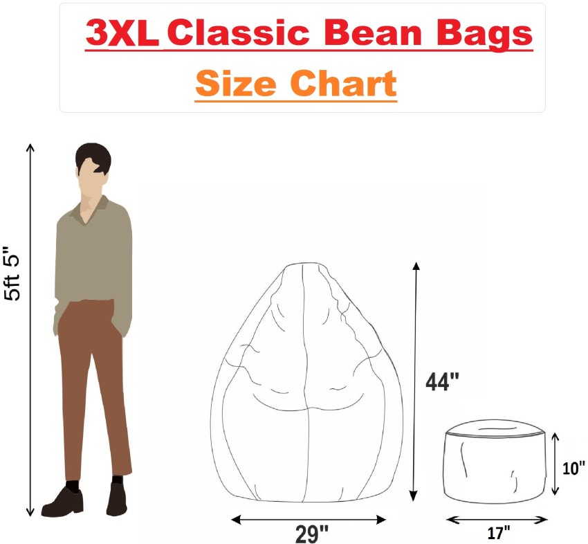 Bean best sale bag size