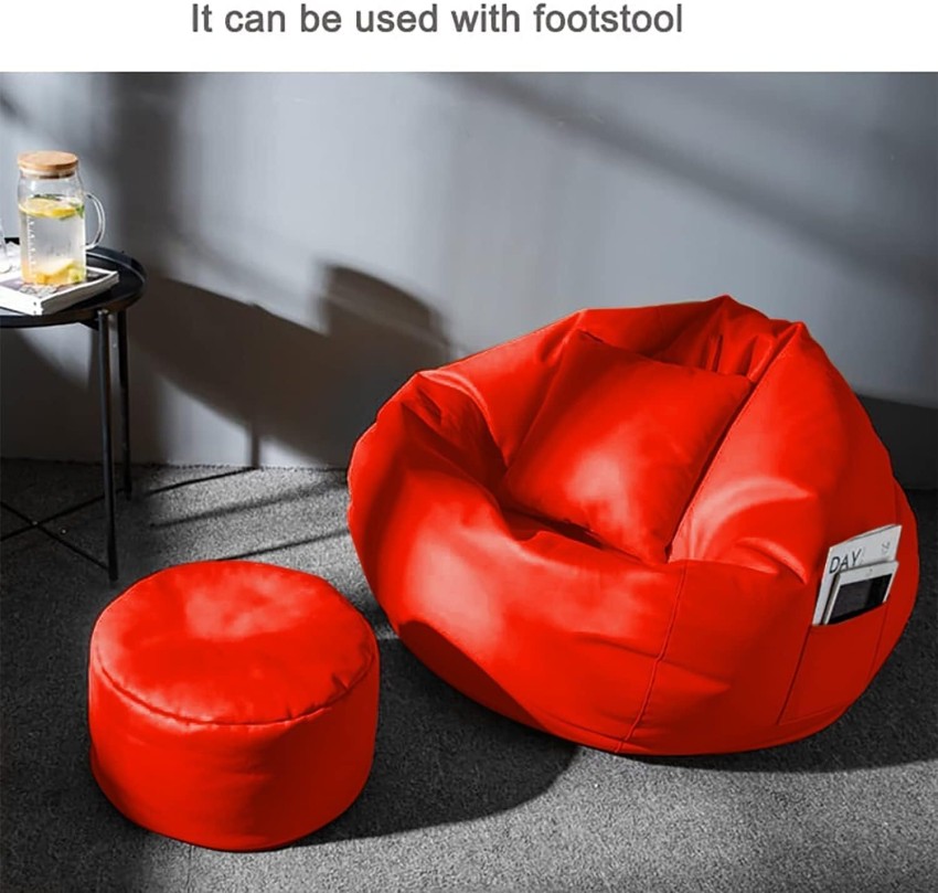 GIGLICK 4XL GIGLICK 4XL Bean Bag Cushion and Footrest Filled with