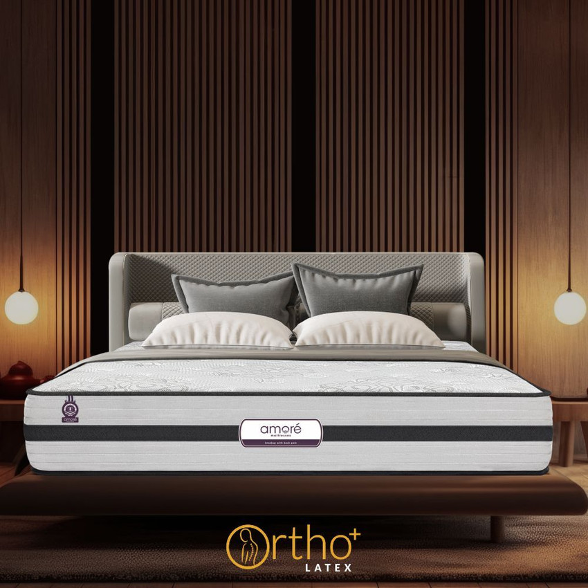 AMORE Orthoplus latex 10 inch Single Pocket Spring Mattress Price in India  - Buy AMORE Orthoplus latex 10 inch Single Pocket Spring Mattress online at  Flipkart.com