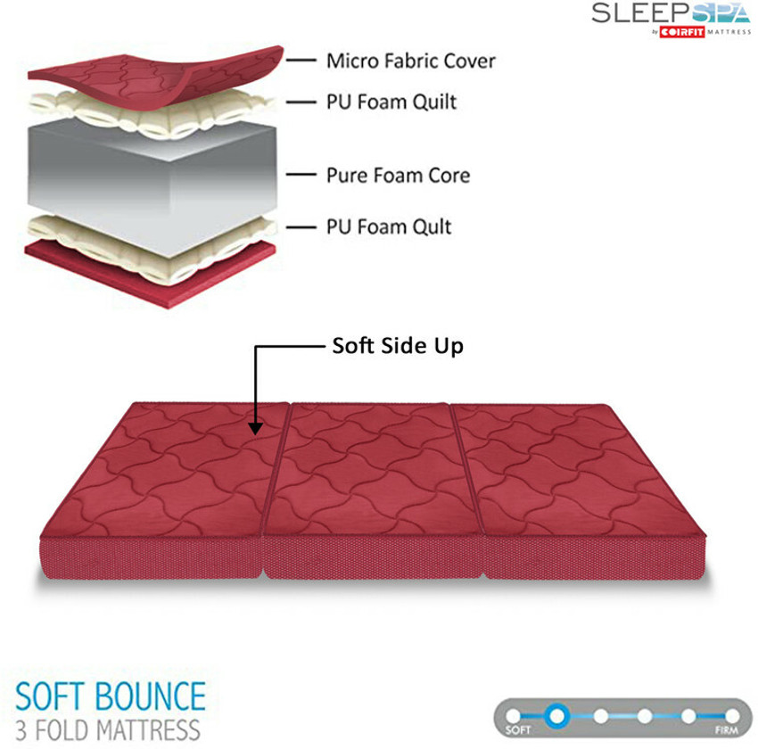 Sleep spa foldable clearance mattress