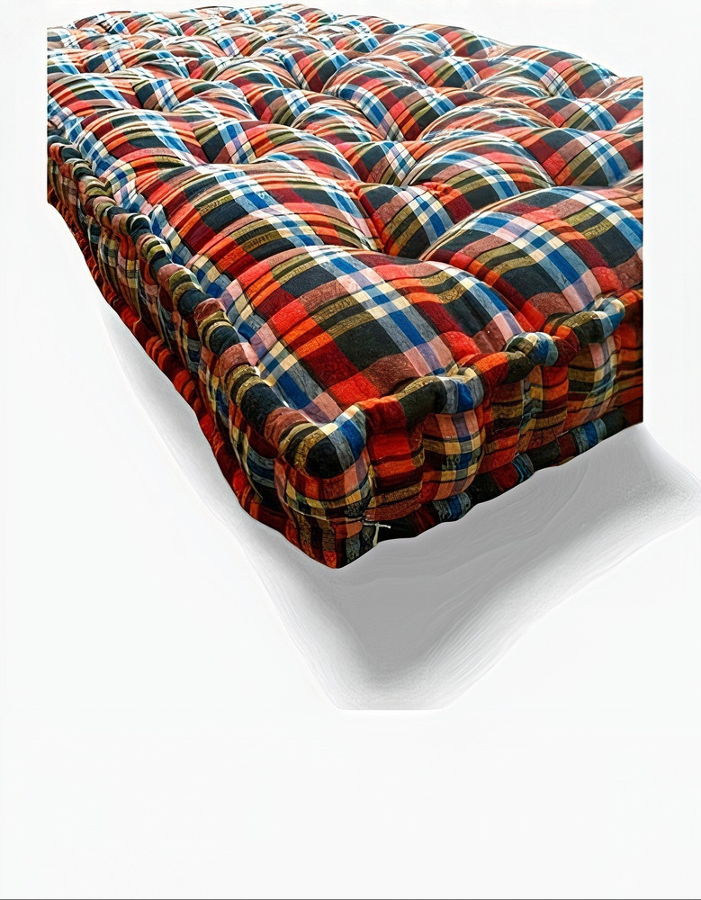 DUROKING HEAVY BORDER 5 inch Single Cotton Mattress Price in India