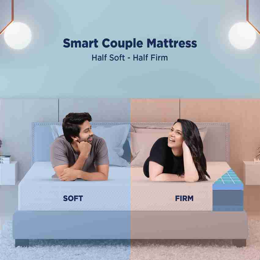 King size mattress half on sale firm half soft