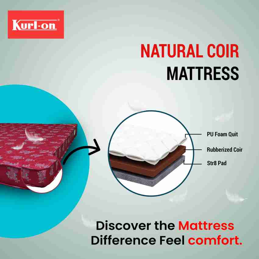 KURLON Rutile 5 inch King Coir Mattress Price in India Buy
