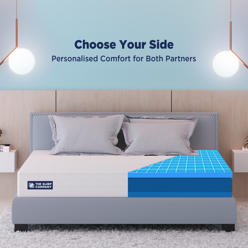King size mattress half on sale firm half soft