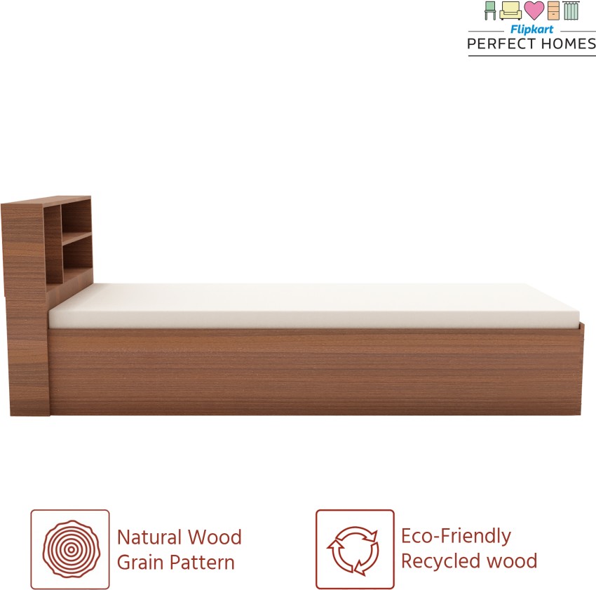 Flipkart Perfect Homes Mambo Engineered Wood Single Bed Price in