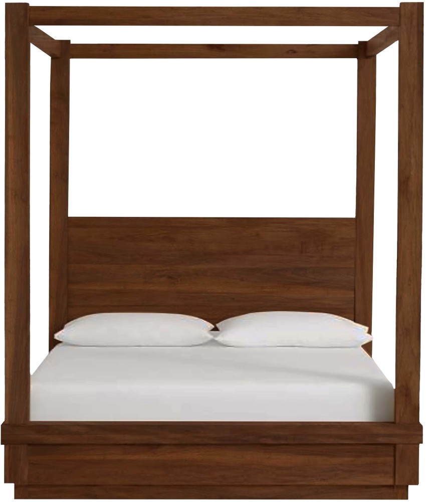 Woodenplaza sheesham bed with mosquito net stand Delevery Condition DIY (do  it your self) Solid Wood King Bed Price in India - Buy Woodenplaza sheesham  bed with mosquito net stand Delevery Condition